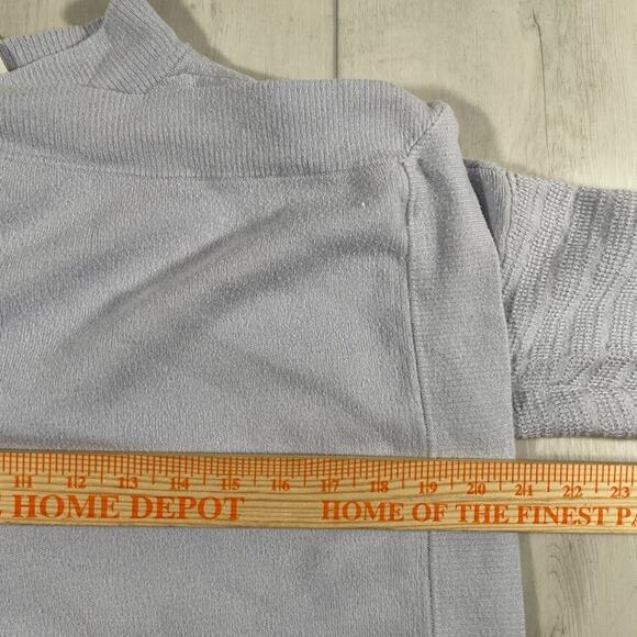 Lululemon Women's 10 Find Your Calm Wrap Cardigan Sweater Blue Open Front - Picture 9 of 11